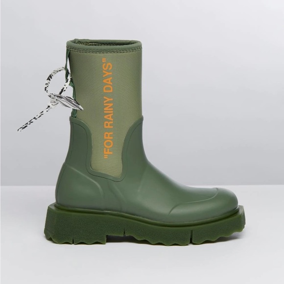 Off-White Shoes - Off white Virgil abloh rubber “for rainy days” rainboots
